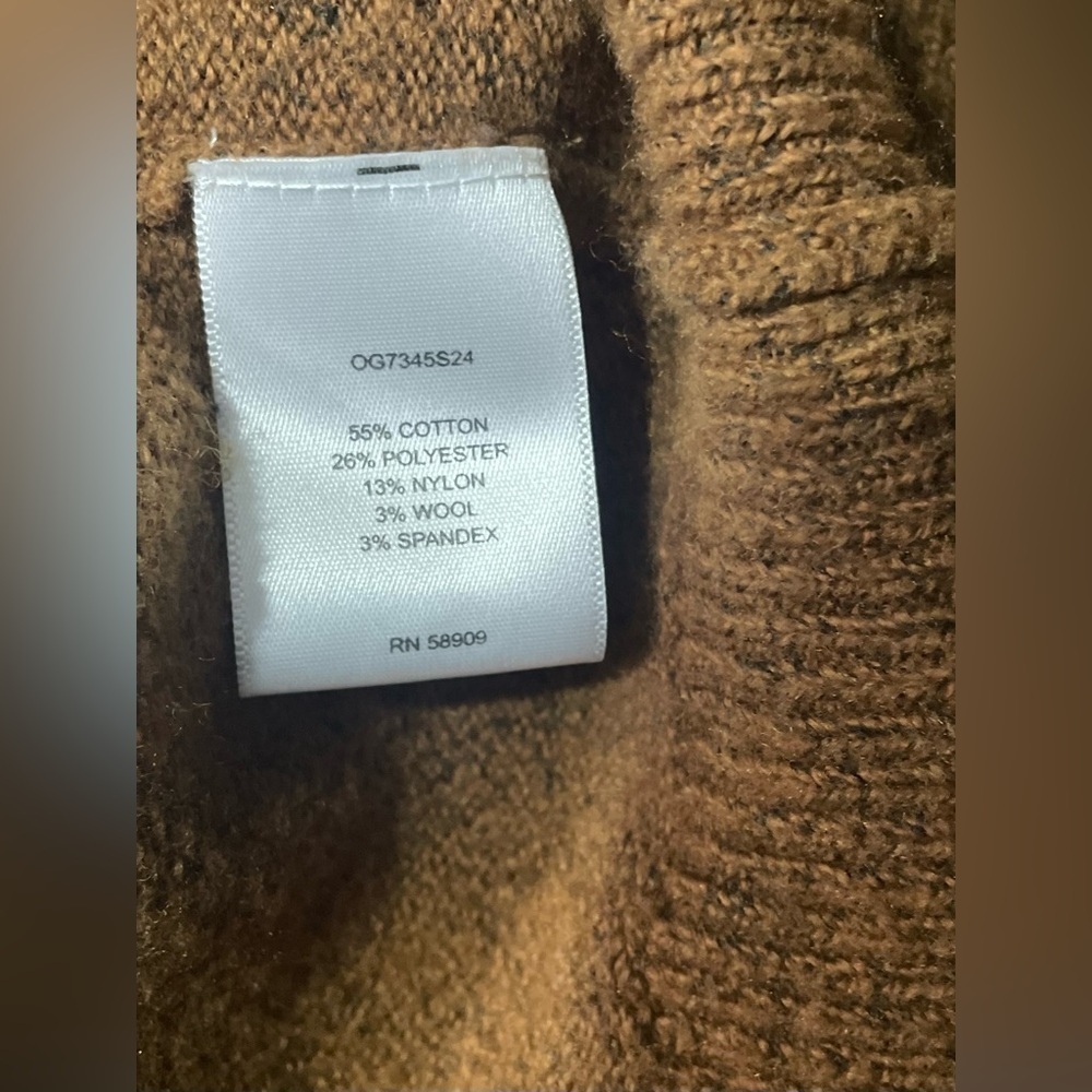 GIBSON LATIMER sweater for women size:L color:brown - Picture 4 of 6